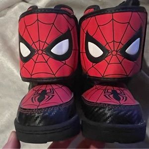 Spider-Man light up snow boots
